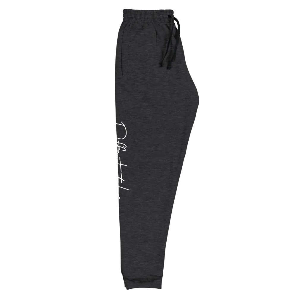 Different Does Not Equal Less (Original Clean Design) Unisex Dark Sweatpants
