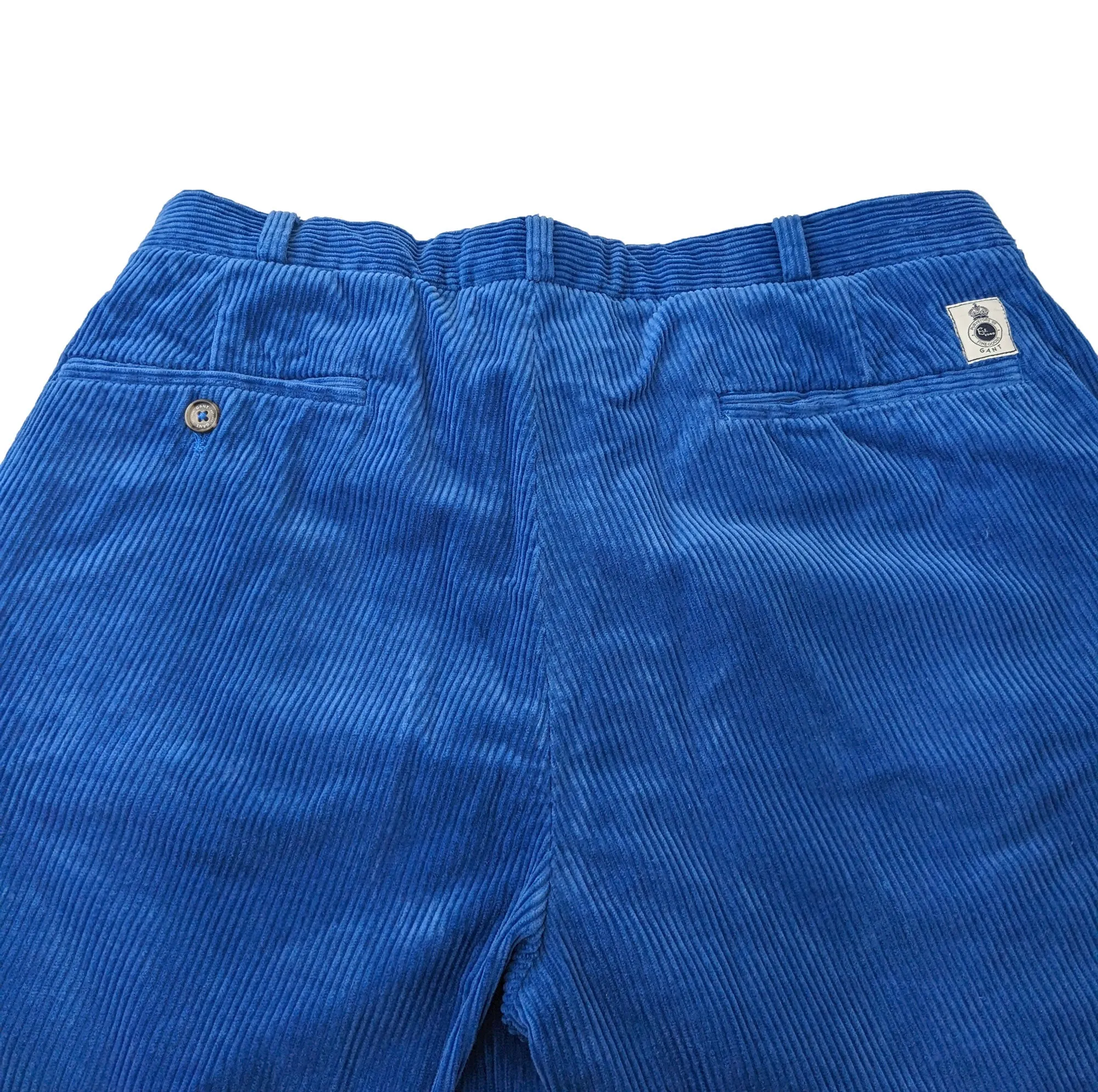 GANT Men's Ocean Blue Old Ivy Cord Pants 201103 Size 34 NWT