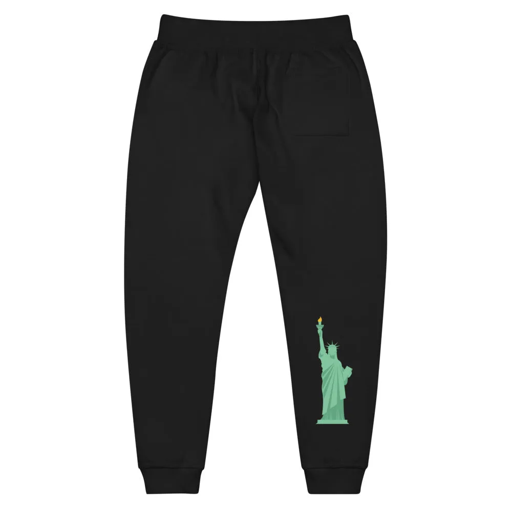 Unisex fleece sweatpants 'Statua Liberty'